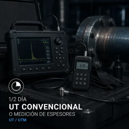 1/2 día de ultrasonido convencional o medición de espesores